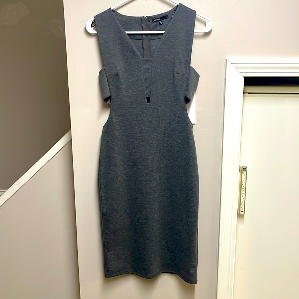 Love culture grey cutout body on dress